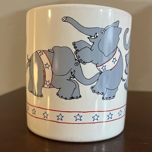 Taylor & NG Vintage TM 1979 Rare Orgy GOP Elephant Mug Collectors Edition